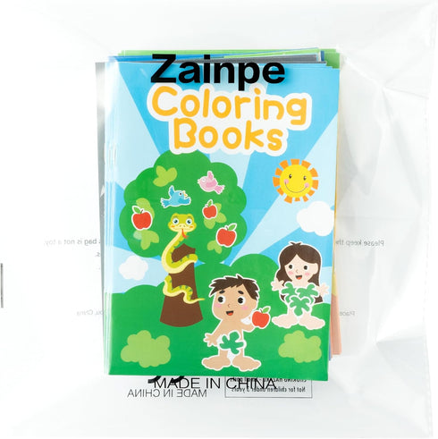 72Pcs Zainpe Christian Bible Stories Coloring Books for Kids Easter DIY Art Drawing Book with Jesus Noah's Ark Crosses