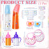 Kuihaazi 12PCS Set,Doll Baby Doll Accessories Pretend Play Feeding Toys,Baby Doll Feeding Include Disappearing Milk