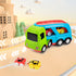 1 2 3 4 5 2 Car Toys for Years Old Toddlers, Large Transport Truck and Small Cartoon Magnetic Racing Cars, Transport