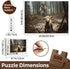 Christian Puzzles for Adults, Wooden Jigsaw Puzzles 500 Pieces Jesus Running After Lost Lamb Religious Decor