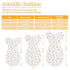 3-6 2-Pack 2 100% 0.5 3-6 Swaddle Newborn Age Months, Newborn Swaddle Sack with Way Zipper, Cotton Arms Up