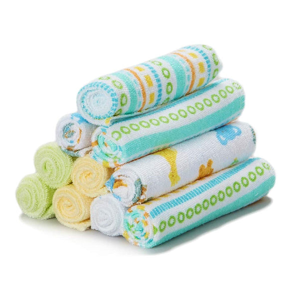 Spasilk Baby Washcloth Wipes Set for Newborn Boys and Girls, Soft Terry