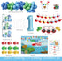 Hombae 1st Ofishally One Birthday Decorations, Gone Fishing Party Decorations Backdrop, The Big One Backdrop Balloon