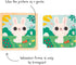 Janod 3x 9-Piece Wooden Puzzles - Hen, Cat & Rabbit Educational Toy for Children 18 Months+, J07113, Multicolor
