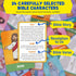 Quilinz 2 24 Bible Character Mystery Game, Who I Am Board Games for Kids, Players Logic Deduction Christian Games