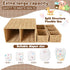 Fiwochic Large Wicker Diaper Caddy Organizer, Detachable Modular Changing Table Organizer for Nursery, Woven Diaper