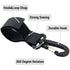 4 Pack Stroller Hooks, Baby Stroller Hanging Clips for Diaper Bags and Grocery Shopping Bags (Black)