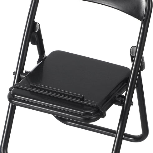 12pcs Mini Foldable Chairs for Dollhouse, Mini Stand Model Chair & Desk Phone Stand Decoration