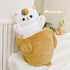 Ditucu 32 Inch Large Taiyaki Cat Plush Pillow, Cute Kitten Inside Fish 2 in 1 Stuffed Animals Toys