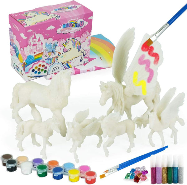 DIY Painting Unicorn Kit Arts and Crafts Set for Kids or Girls