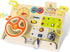 Montessori Busy Board for Toddlers Baby Busy Board Car Steering Wheel Wooden