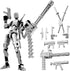 Gatling Gun Titan 13 Action Figure SetAssembled, Robot T Action Figure 3D