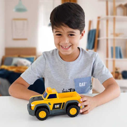 CAT Construction Toys, Truck Constructors Toy Dump Truck with Realistic Lights & Sounds, Batteries Included