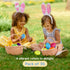 3.5 36 Prextex Unfilled Easter Eggs Empty, pcs - Empty Plastic Eggs Fillable with Candy, Presents for Toy Basket