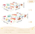Bseiialft 52 28 Mushrooms Hedgehogs Crib Sheets for Boys Girls Soft and Breathable Cotton Baby Sheets for Standard Crib