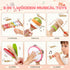 Rmischolar 1-3, Set, Baby Musical Instruments - Montessori Wooden Musical Toys for Toddlers Xylophone Maracas