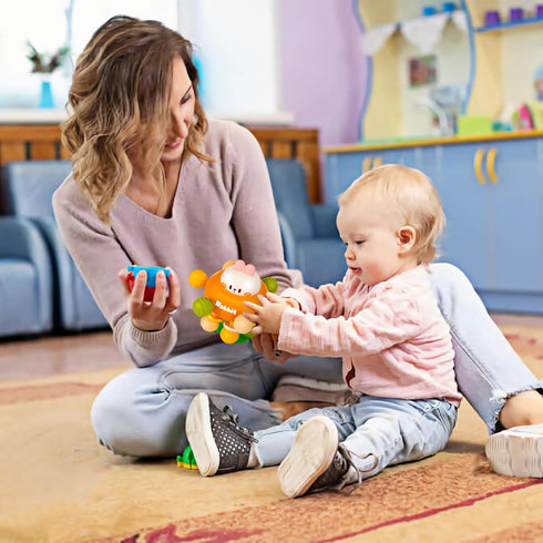 Baby Sensory Teething Toys, Montessori Teethers for 0-6 Months, Gifts for Newborns and Infants, Toddler Learning Toys