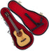 Dselvgvu Wooden Miniature Guitar with Stand and Case, Collectible Musical Instrument Replica