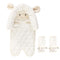 Hudson Baby Unisex Baby Car Seat Insert and Strap Covers, Lamb, One