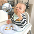 Gelinor 6+ Set Baby Spoons Self Feeding Months Holder Strap Highchair Accessories- Feeding Aid for Keep Spoon and Forks