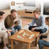 Set 4 6 Set Set 4 28 Set Jumbo Dominos for Adults with Wooden Racks/Trays, Double Dominoes Travel with Portable Case