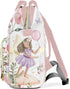 LiSoAkWE Backpack Backpack Mommy Backpack Fairy Garden Watercolor Butterfly Personalized Diaper Bag