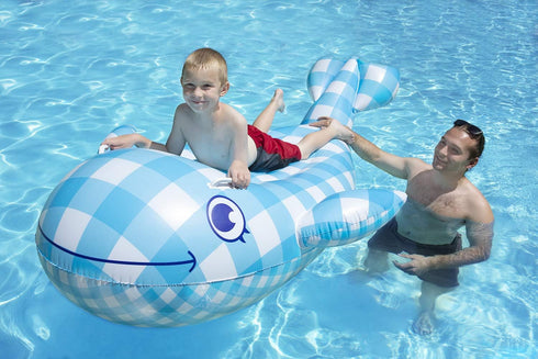 Swimming 86 53 Poolmaster Willy The Whale Pool Float Rider, Whale Long x Wide, deflated