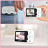 VTimes 2 2.4" 1000ft Baby Monitor with Cameras, LCD Screen Video Baby Monitor No WiFi Night Vision VOX Mode Alarm