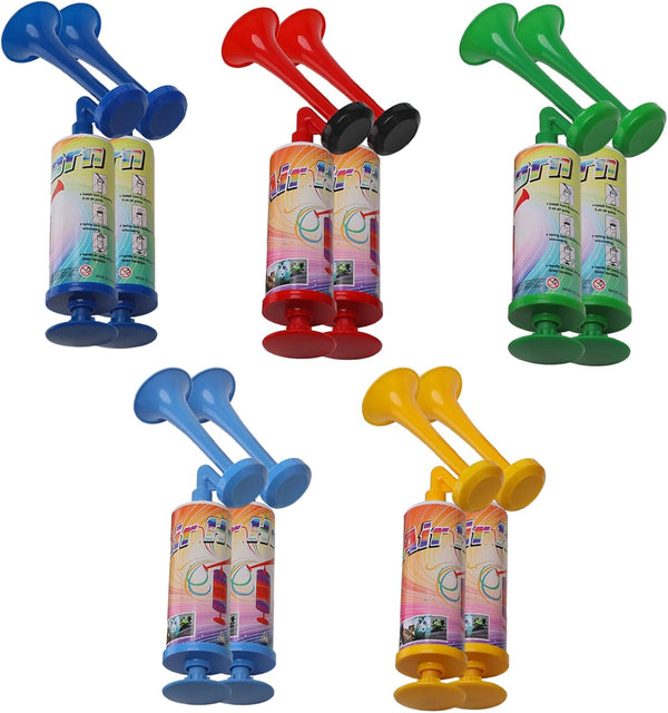 10pcs Reusable Air Horn, Handheld Air Pump Horn Marine Signal Football Cheering