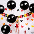KatchOn Large Black Mylar Balloons, 22 Inch, Pack of 6 for Birthday, Anniversary, Halloween Decorations