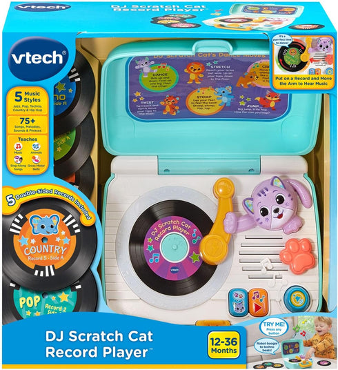 VTech DJ Scratch Cat Record Player Toy for Kids