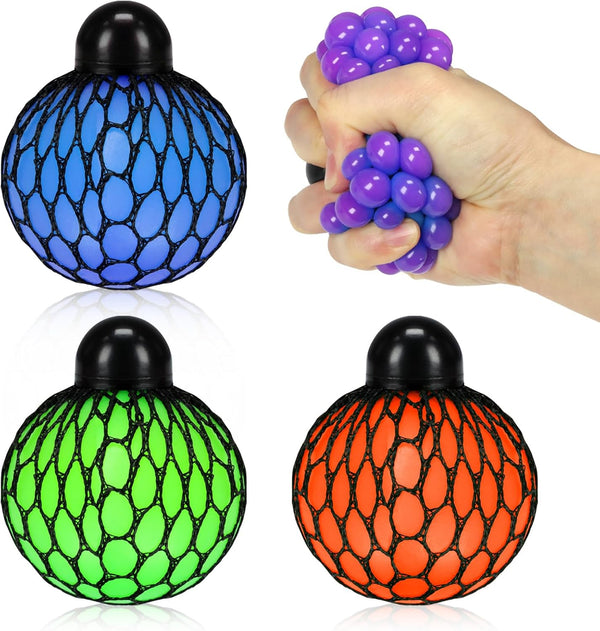 FIREBOOMOON Stress Relief Squeezing Soft Rubber Vent Grape Ball Hand Wrist Toy Funny