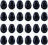 Set of 24 Glossy Black Plastic Easter Eggs 2.25 Inches