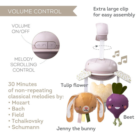 Taf Toys Garden Musical Mobile for Crib with Classical Melodies, Soft Hanging Toys, Promotes Motor Skills & Emotional