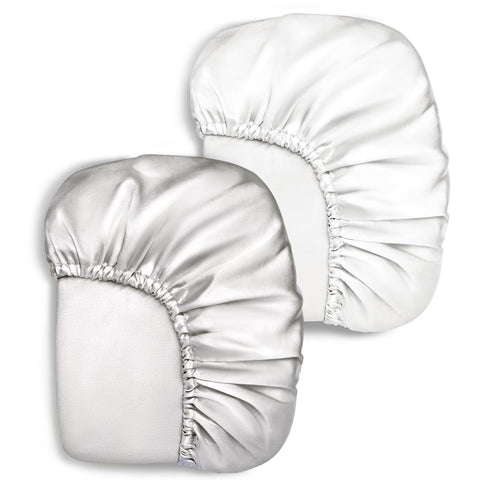 Pro Goleem Fitted Pack n Play Playard Sheet 2 Pack, 27x39 Inch, Unisex White and Gray, Great for Baby Hair Silk Feeling