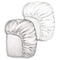 Pro Goleem Fitted Pack n Play Playard Sheet 2 Pack, 27x39 Inch, Unisex White and Gray, Great for Baby Hair Silk Feeling