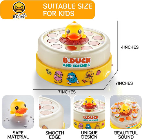 B.Duck Games for Kids Age 4-6, Bounce and Catch Duck Board Games for Family, Birthday Gifts for Toddlers 3-5
