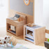Set 4" HABA Little Friends Kitchen Room - Wooden Dollhouse Furniture for Bendy Dolls