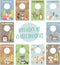 Canopy Street Woodland Closet Clothing Size Dividers, 4" x 6" Organizers for Newborn Baby to 4T Clothes, 10 Forest