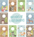 Canopy Street Woodland Closet Clothing Size Dividers, 4" x 6" Organizers for Newborn Baby to 4T Clothes, 10 Forest