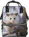 HCBPWVQA Opossum In Snow Diaper Bag with Changing Pad and Pacifier Holder, Multifunction