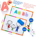 Kit310 Set Sundaymot Magnetic Alphabet Letters Pcs with Magnetic Board and Organizer Bag, Upper and Lower Case Wooden