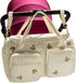 Generic 48x22x26cm Cartoon Bear Diaper Bag, Polyester Large Capacity Nappy Pouch with Compartments for Travel, Camping