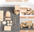 Kisangel Christmas Decorations - 2 Sets Wooden Car Model 3D Unfinished Puzzles Build Car Kit for Home Ornaments
