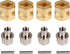 INJORA RC Hex Hub 12mm Brass Wheels, Hex Hub Extension Adapter for 1/10 RC Crawler Axial SCX10 D90