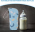 BESPORTBLE Insulated Bottle Thermal Bag with Large Capacity Bottle Storage Sleeve Cover Beige Geometric Pattern Carrier