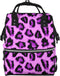 TZTTZT Purple leopard print Diaper Bag Backpack, Toddler Baby Girl Boy Diaper Bag