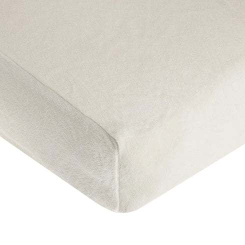American Baby Company Heavenly Soft Chenille Fitted Crib Sheet - 28" x 52", Ivory, for Boys and Girls