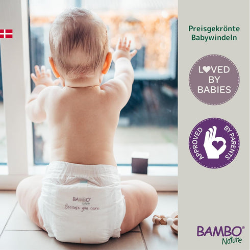 Bambo Nature Premium Baby Diapers, Size 6, 40 Count - Green Bag