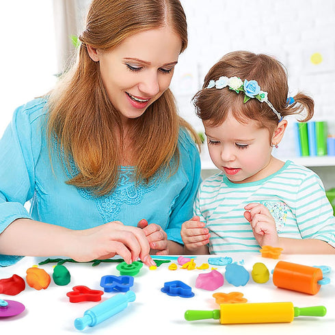 Dough Tools Play Dough Cutters - 47 PCS Various Shapes of Letters, Numbers, Symbols